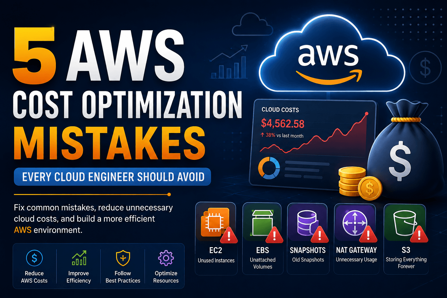5 Common AWS Mistakes That Increase Your Cloud Costs (And How to Avoid Them)